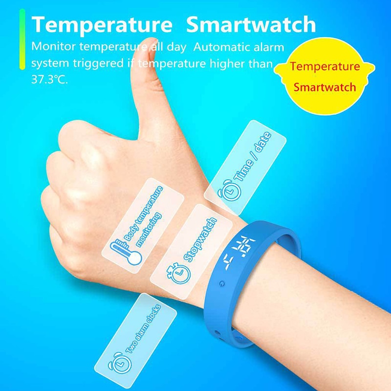 V9 Smart Temperature Measurement Bracelet Intelligent Vibration Reminder For Monitoring Body Temperature And Fever
