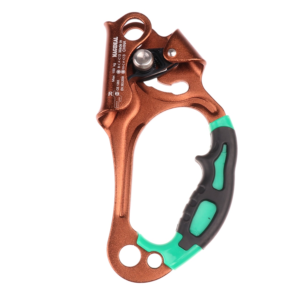 Hand Ascender Rock Climbing Tree Arborist Rappelling Gear Equipment Rope Clamp for 8~12MM Rope Right Hand