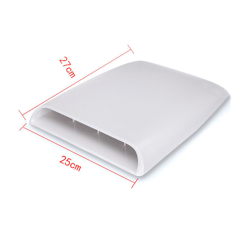 Car Cover Roof Decor Base Decorative Air Flow Scoop Vent Bonnet Universal Durable Useful Accessories Part Tool: White