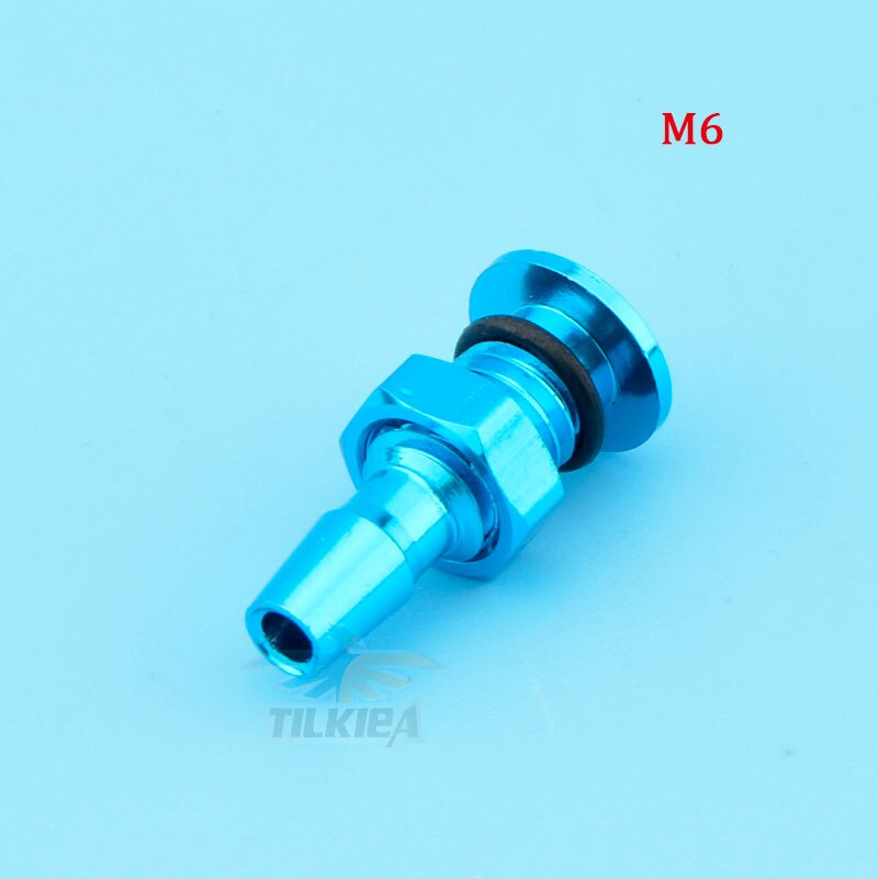 1pcs M6/M8 RC Barca di Alluminio Ugello 3 di Colore Adatto Per La Electric Boat Metanolo A Benzina Barca 26CC: M6 Blue