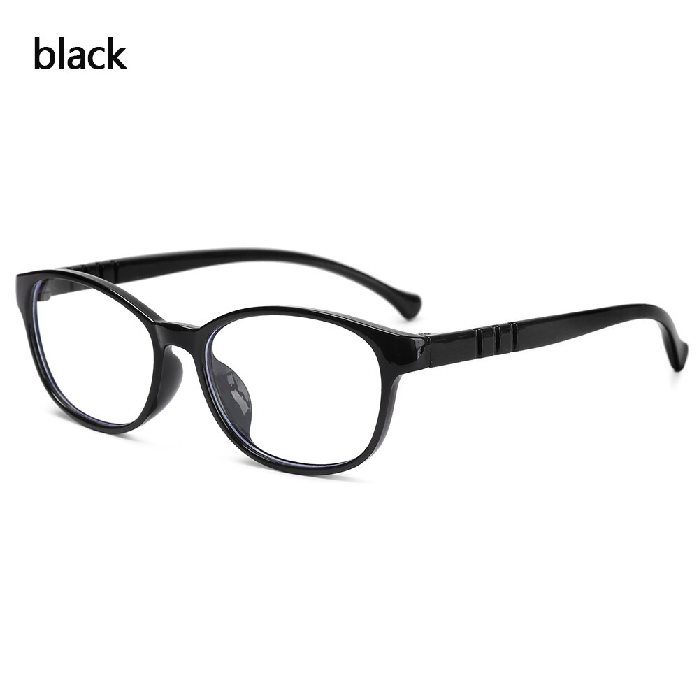 Kids Anti Blue Light Glasses Boys Girls Ultra Light PC Soft Frame Clear Lens Eyewear Eye Protection Computer Eyeglasses: type2-black