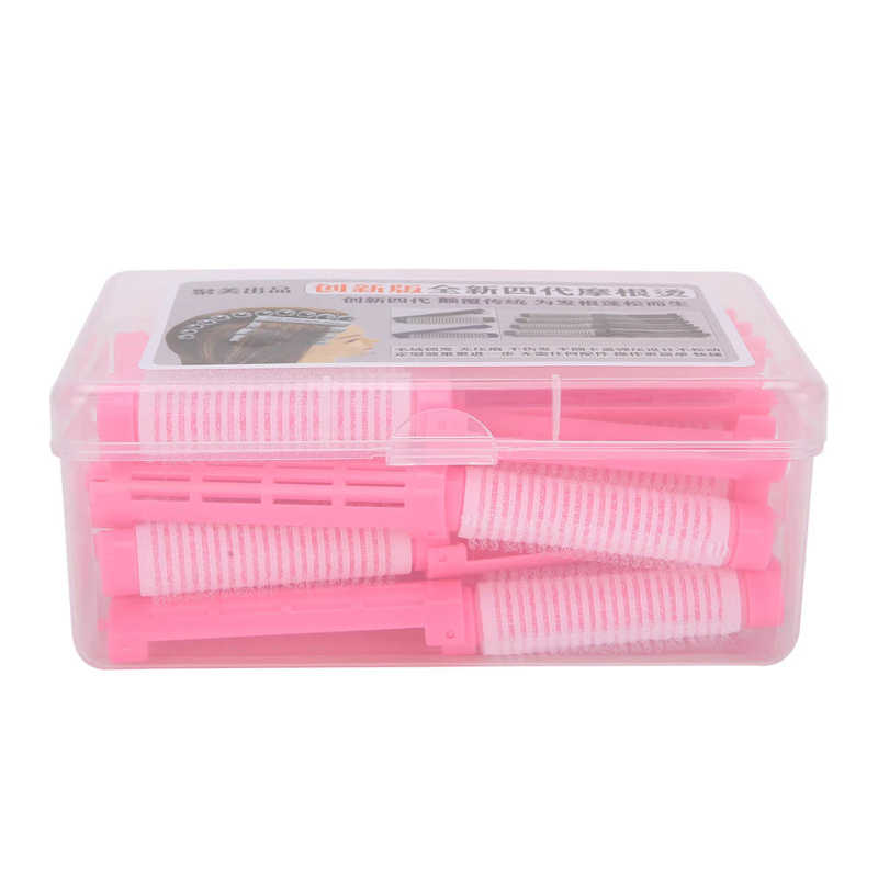 Curl 20pcs Hair Perm Rods Fluffy Perming Rod Hair Roller Curler Hairdressing Tool Kit Curlers For Curling Hair: Pink