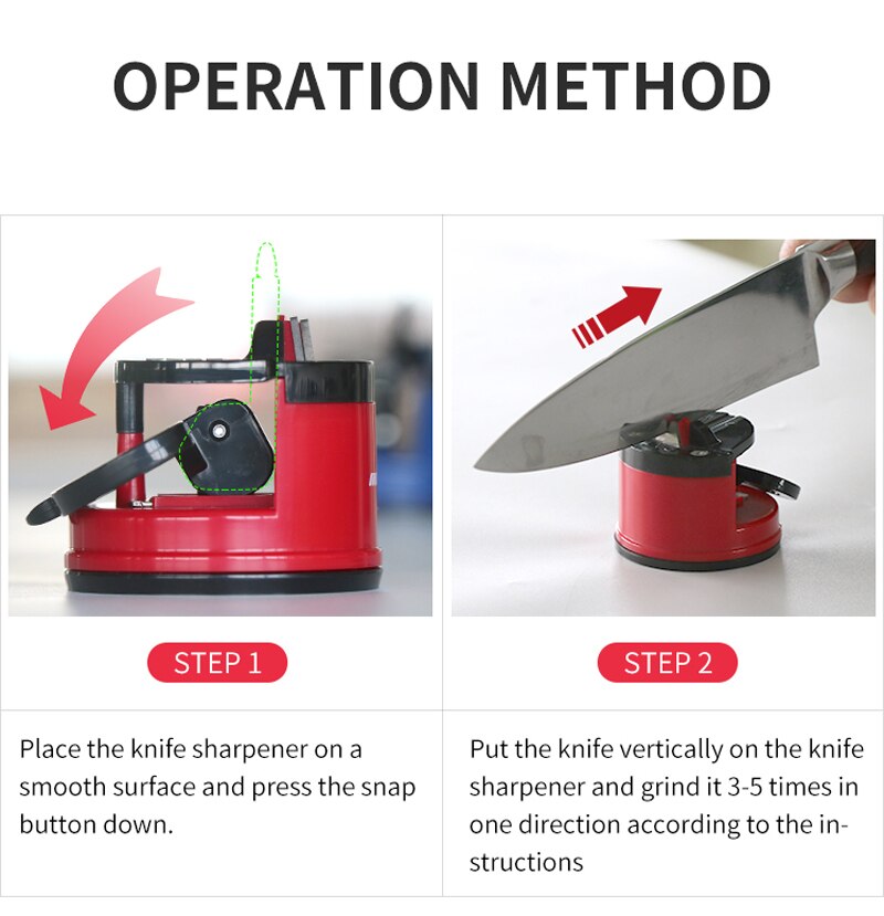 Knife Sharpener Sharpening Tool Easy And Safe To Sharpens Kitchen Chef Knives Damascus Knives Sharpener Suction Kitchen Supplier
