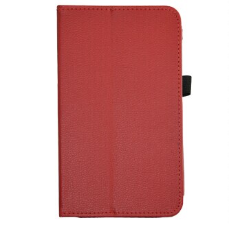 Folio Stand Cover Flip PU Leather Shockproof Case Voor 8 "NuVision TM800W560L Tablet: Red