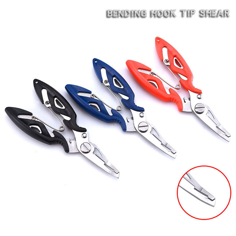 Multifunktions Angeln Zangen Edelstahl Angeln Lanyards Locken Cutter Haken Entferner FishTackle Werkzeug Schneiden Fisch Zange Schere