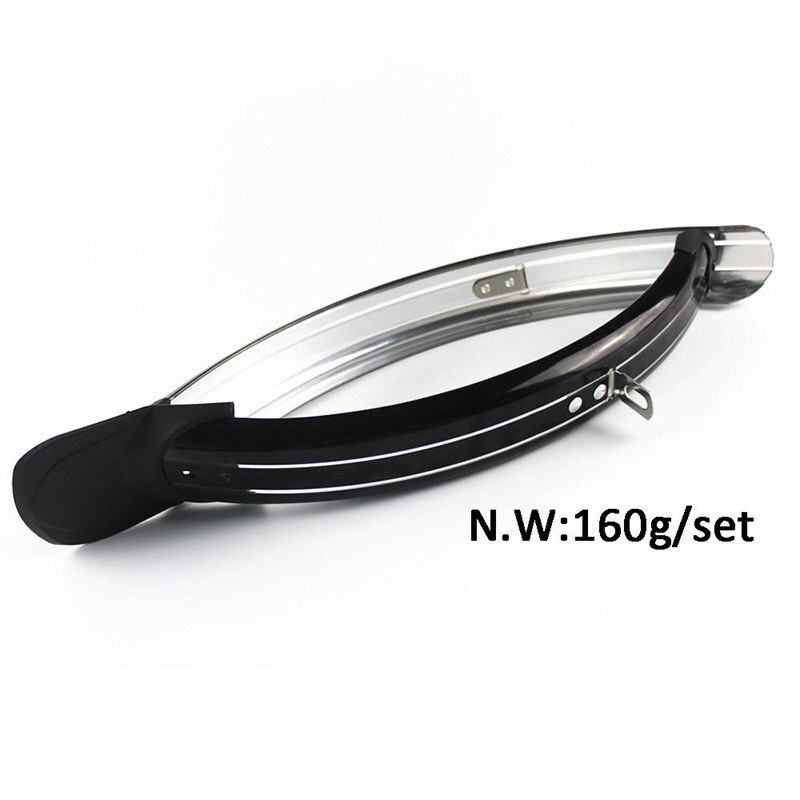 3SIXTY bike PVC Mudguard for Brompton Fender front & rear Folding Bike fender 160g: with Q rack black