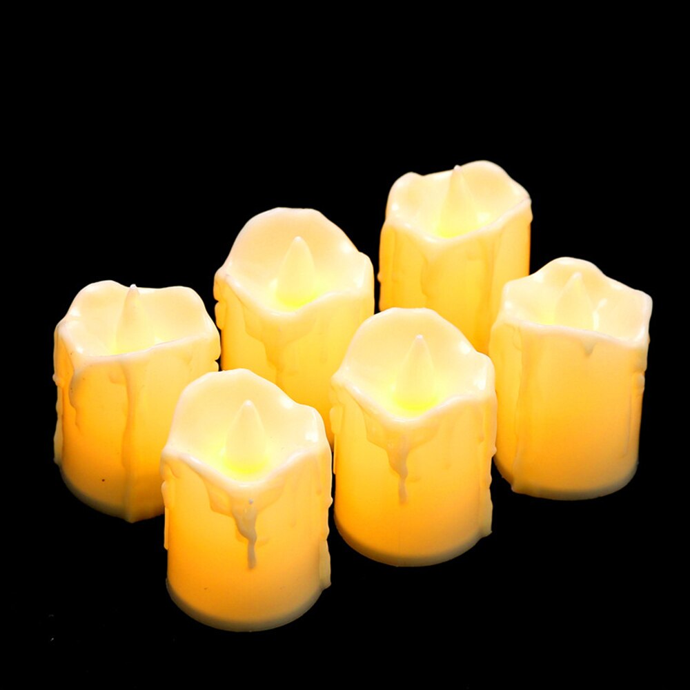 Candle Light Lamp LED Tealight Romantic Votive Flameless Battery 3 Colors Electronic wedding decoratoin