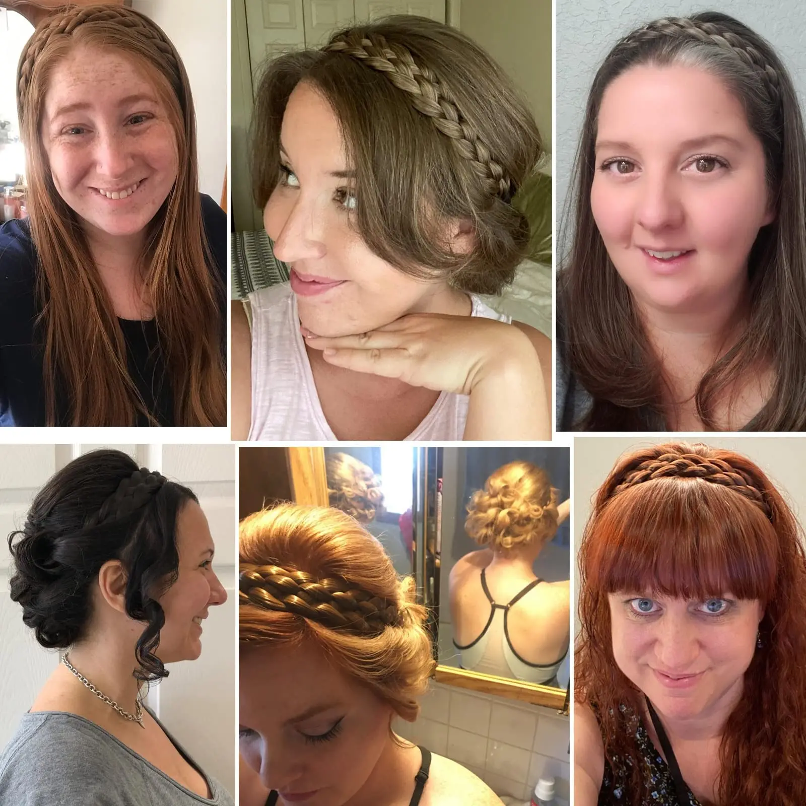 Bandeau tressé élastique avec ceinture large réglable pour femme, postiche synthétique, noir et or