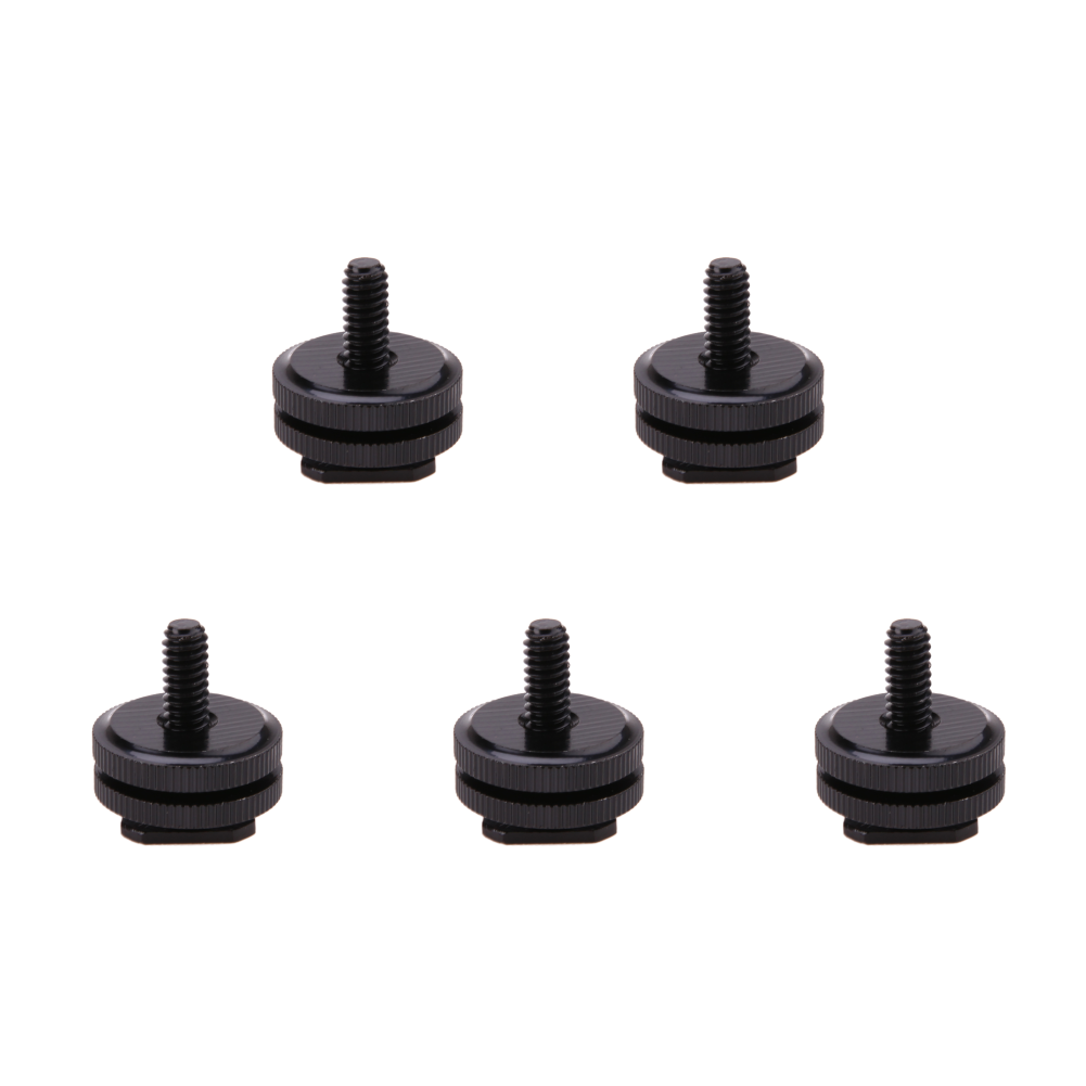 1/4 Zoll Stativ schraube zum Blitz Blitzschuh Adapter schwarzer Schrauben Adapter Stativ halterung Blitzschuh halterung für Kamera Studio Zubehör: Grau
