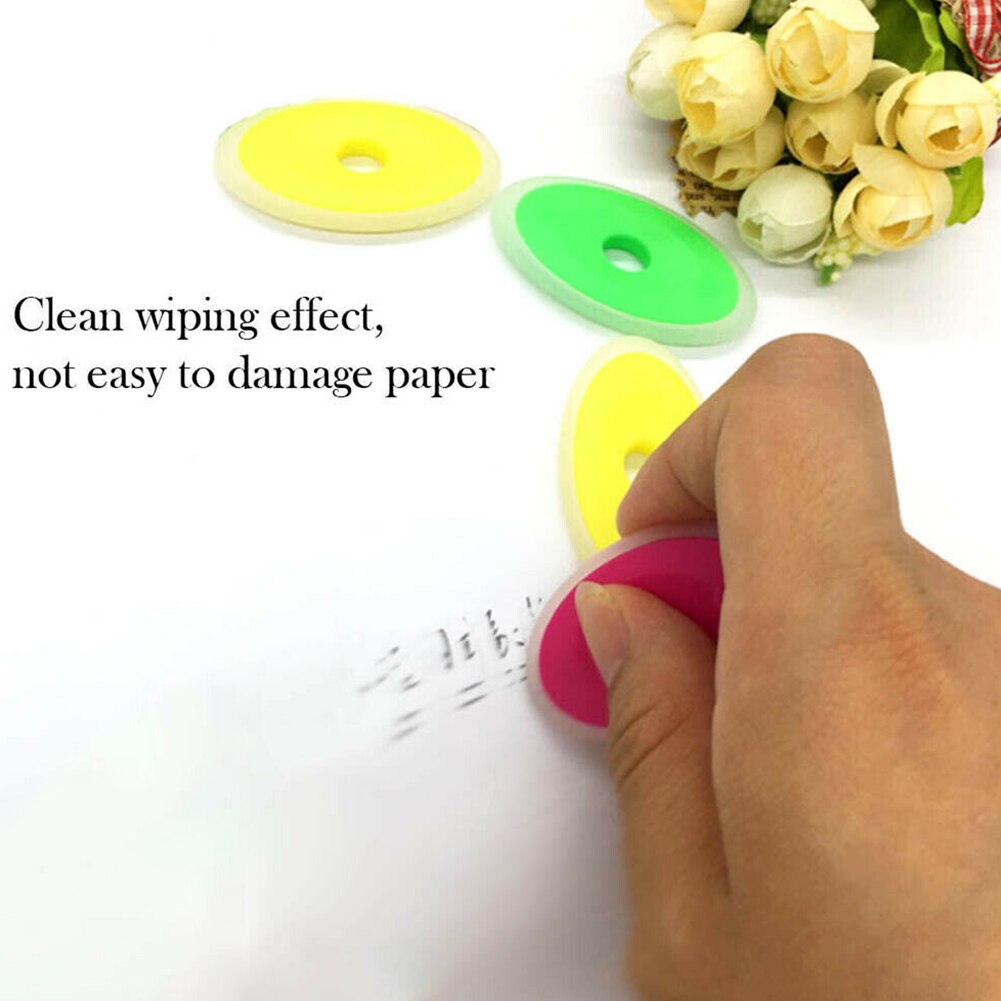Erasable Pen Oval Non-toxic Eraser Children Kids Students School Office Stationery