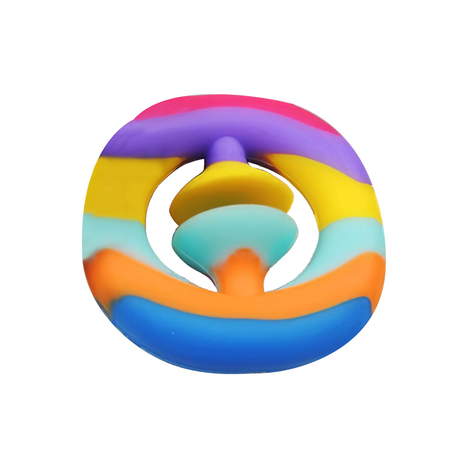 Snappers Rainbow Fidget Toy Stress Relief Anti Anxiety Finger Toy For Kids Student And Adults Squeeze Grab Snap Sensory Party: Chocolate
