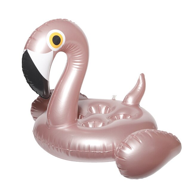 Zwembad Float Opblaasbare Flamingo70 * 60 Cm 4 Gat Opblaasbare Roze Flamingo Bekerhouder Onderzetters Cola Drank Voor Volwassenen kinderen: 3
