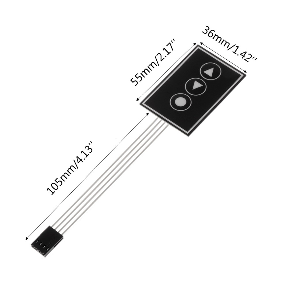 1x3 Matrix Array 3Key Membran Schalter Tastatur Tastatur 1 * 3Key 36*55mm DIY Arduino