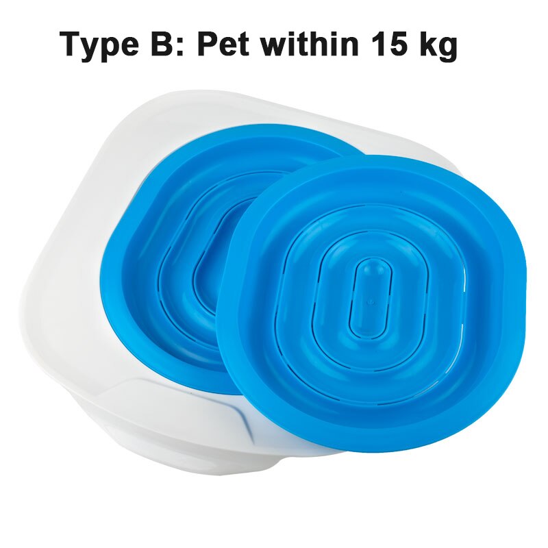 Bedste plastkattoilet træningssæt kuldkasse hvalpekattematte kat toilet træner toilet kæledyr rengøring katte træningsprodukt: Typeb pet under 15kg