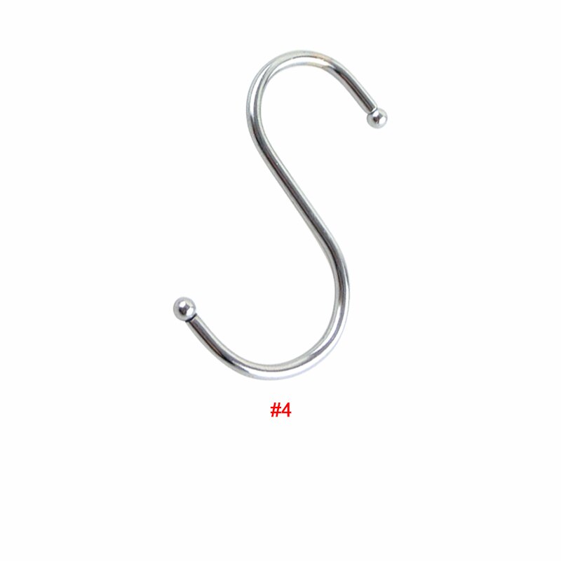 5 stks/partij S Vormige Haken Hanger Keuken Badkamer Opbergkast Houders voor Kleding Pot Pan Keuken Haken Houder: 5