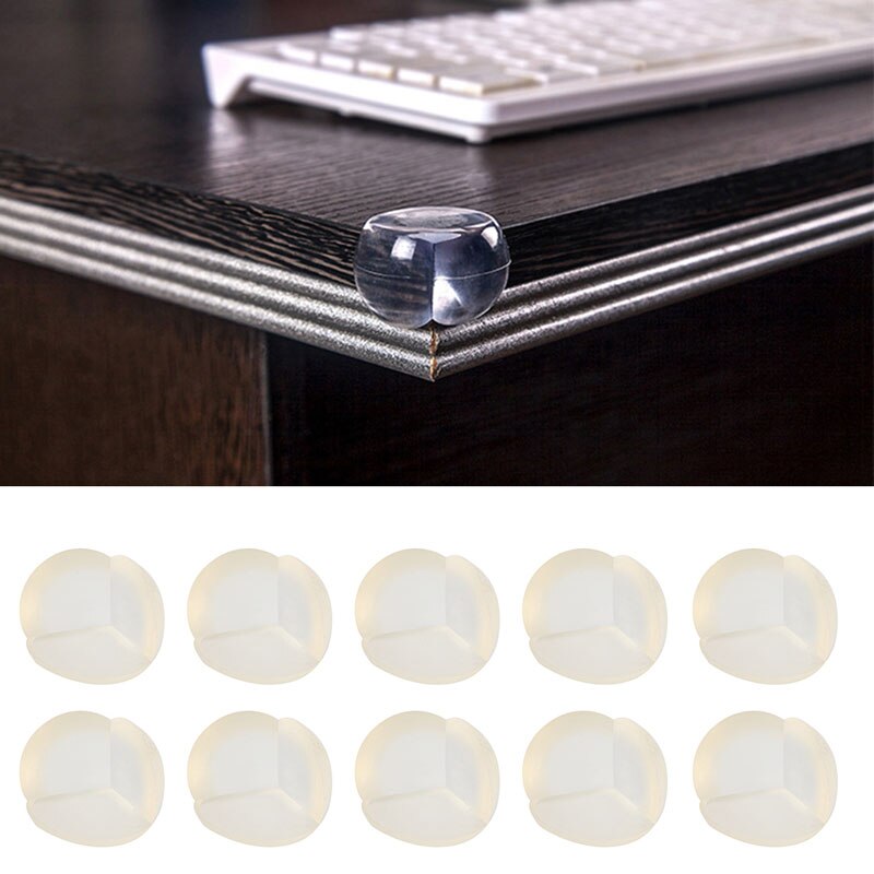 10Pcs Children Safety Collision Angle Spherical Transparent Protective Corner-P101