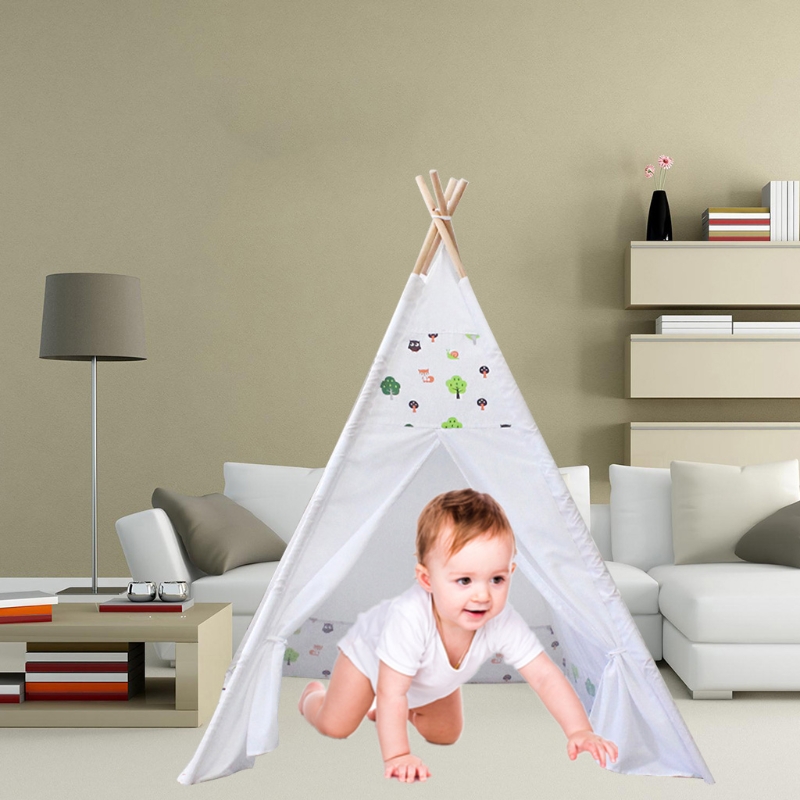 Speelhuis Indoor Teepee Tent Building Interactieve Vergadering Tent Voor Meisjes Outdoor Yard Garden Play Supply A2UB