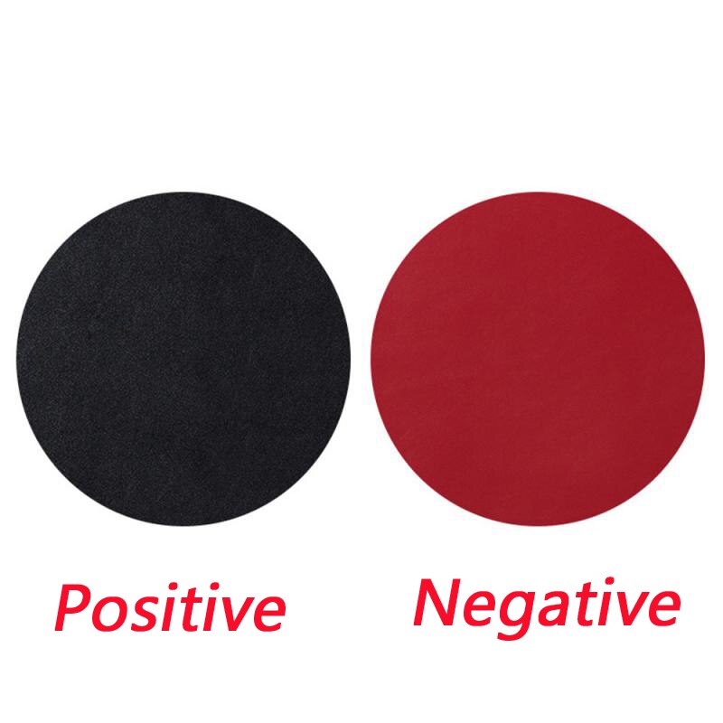 Double-sided Mouse Pad Waterproof PU Leather Round Shape Mousepads Desk Mat Office Gaming Mouse Pad For Laptop Compute: 03
