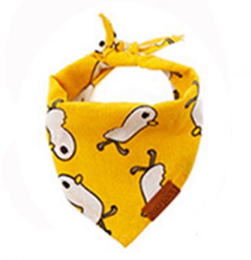 Szalik dla zwierząt szalik dla psa ślina szalik moda klasyczny festiwal kot i pies chusteczka Bib Bib artykuły dla zwierząt chustka: Yellow / L(68x48x48cm)