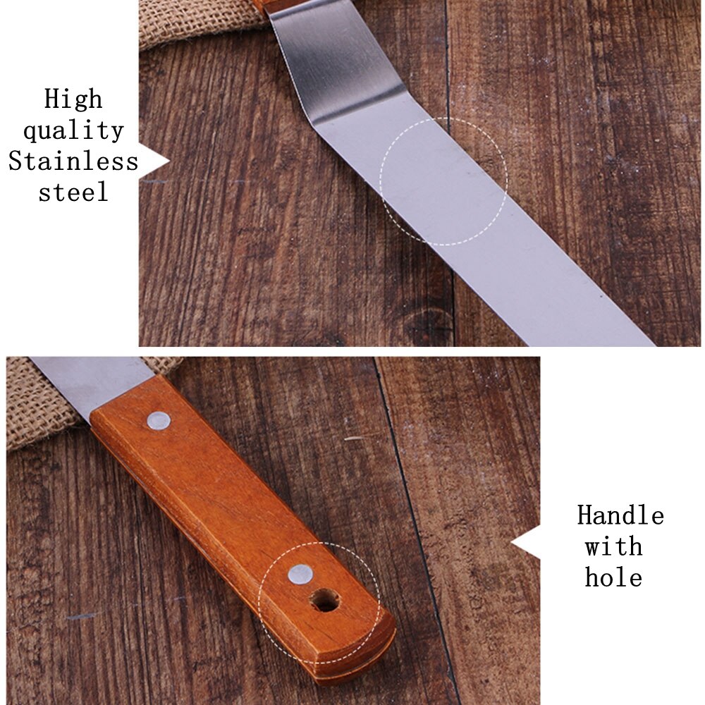 Stainless Steel Spatula Inking Paint Glue Mixing Knife Draw Spatula Texture Scraper Painting Decorating Ink Putty Knife Tools