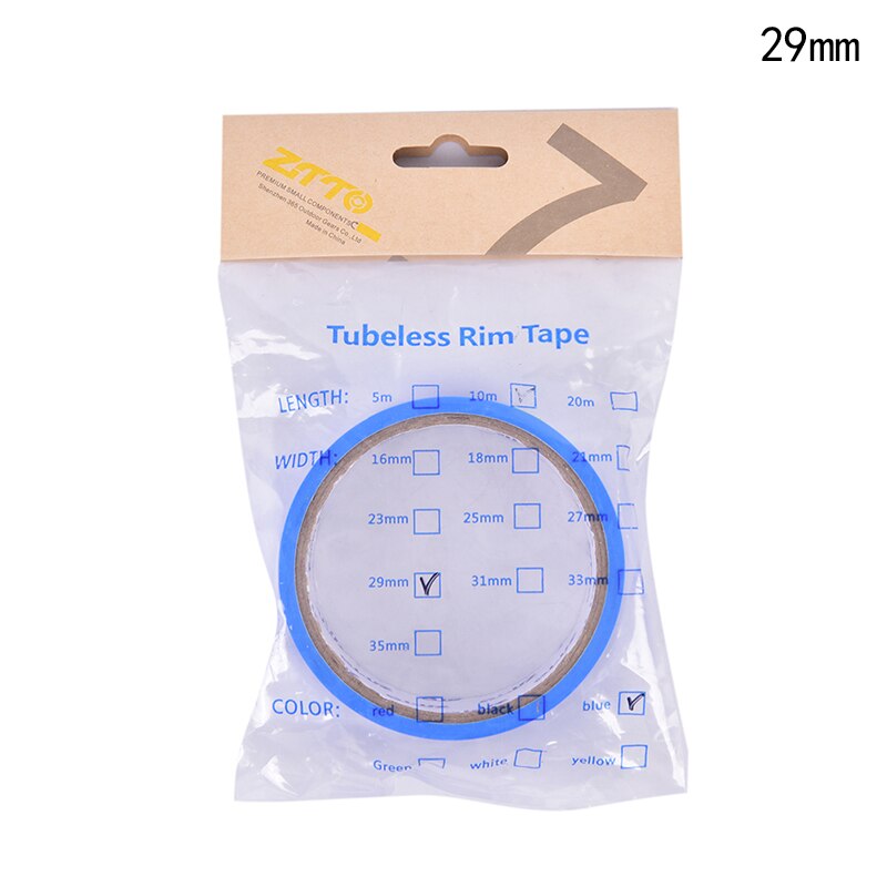 1Pc Nopp Speciale Lijm Fiets Tubeless Velg Tapes 10M Racefiets Velg Tape Strips Mountainbike Wiel Breedte 16-35Mm: 29MM