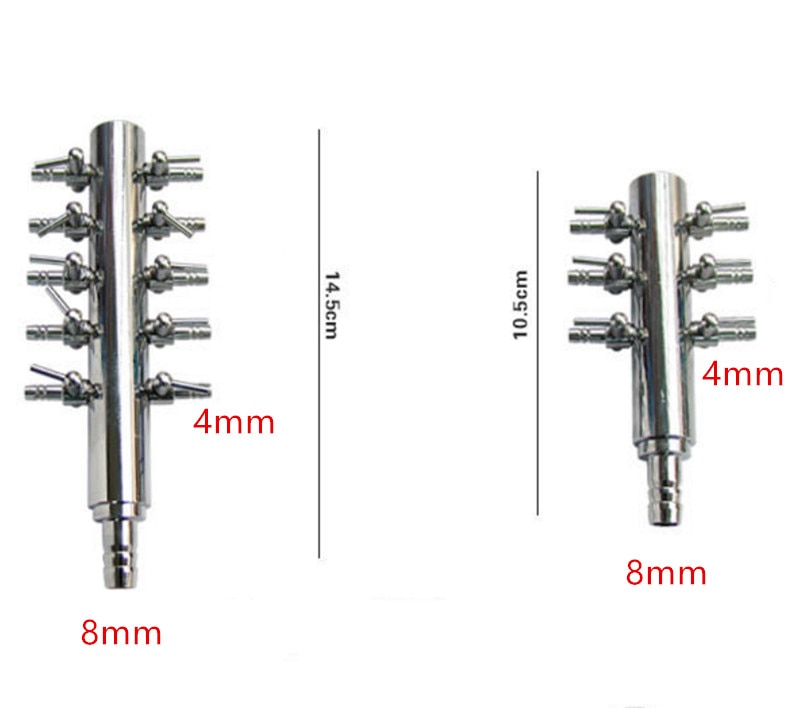 4/8mm akvaarion ilmanjakaja ilmalinja letku ilmavirran jakaja ilmaventtiilin ohjain kytkin ilmajakotukit hanat akvaarion tarvikkeet