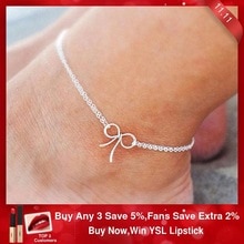 Bowknot Anklet Bracelet Handmade Jewellery Gold Filled/925 Silver Enkelbandje Tornozeleira Boho Charms Anklets For Women