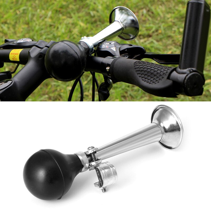 Bocina de aire de Metal para bicicleta, bocina Retro para ciclismo, campana, trompeta, corneta