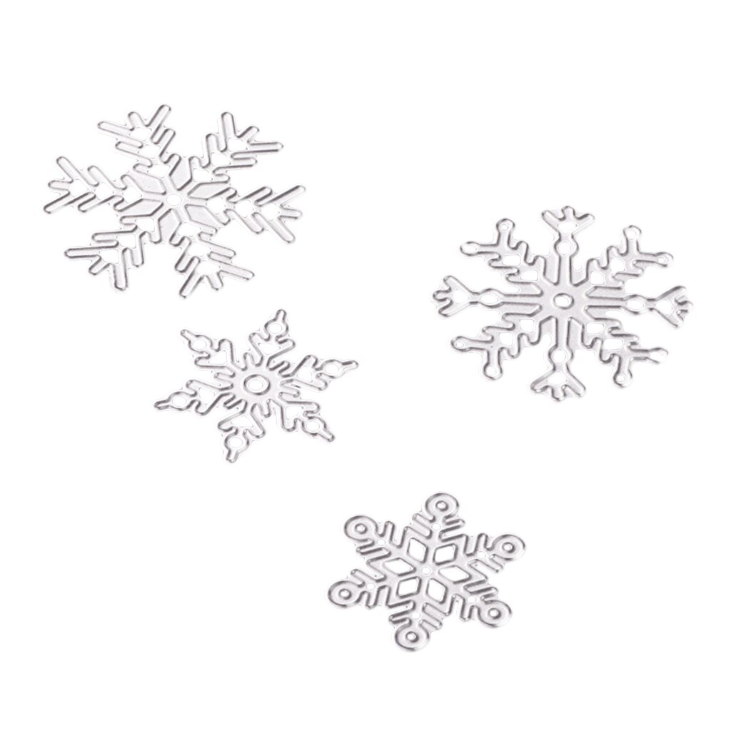 Molds To Cut The Metal In The Shape Of A Snowflake In 4 Pieces