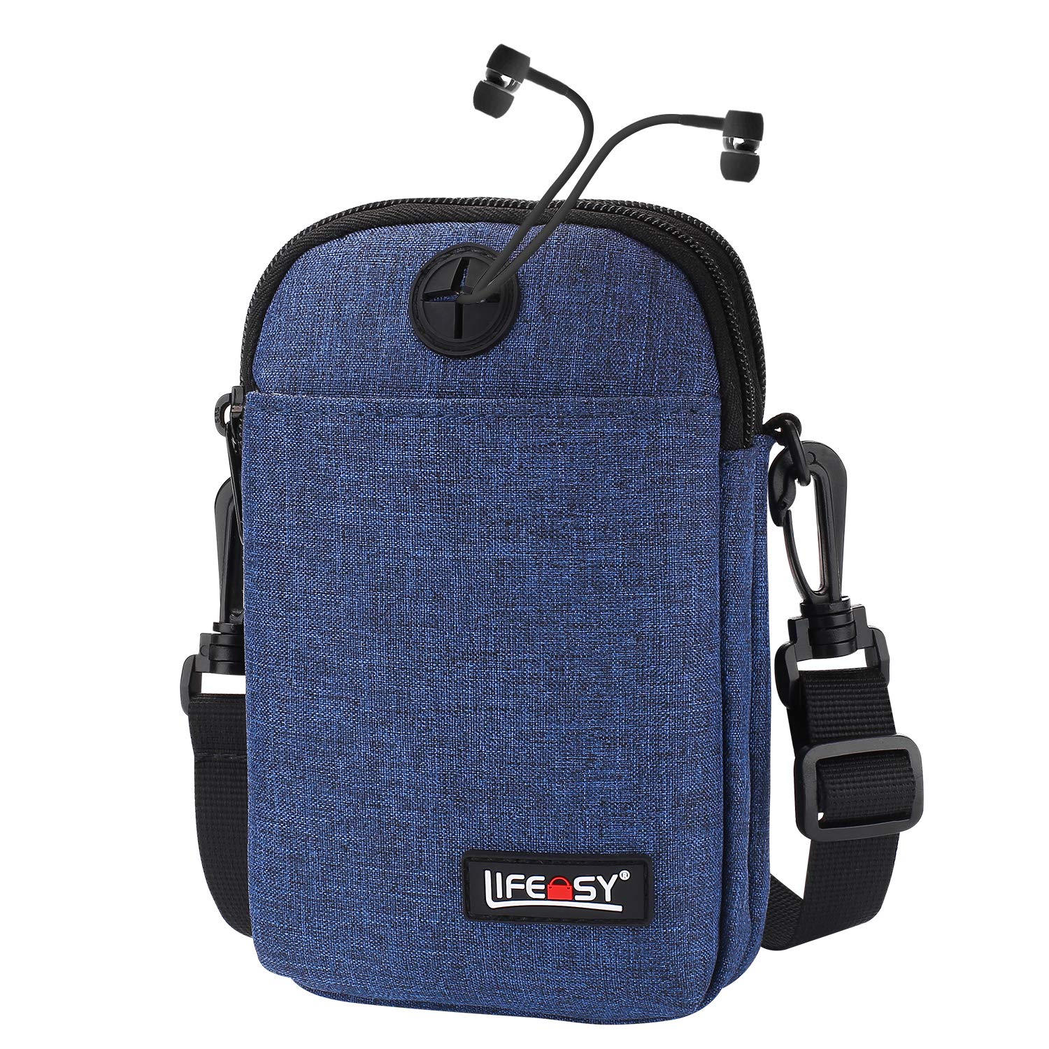 Sac organisateur de câble électrique, petit étui de transport d'accessoires électroniques de voyage, étui de câble de stockage Portable pour Gadgets, téléphone: Bleu