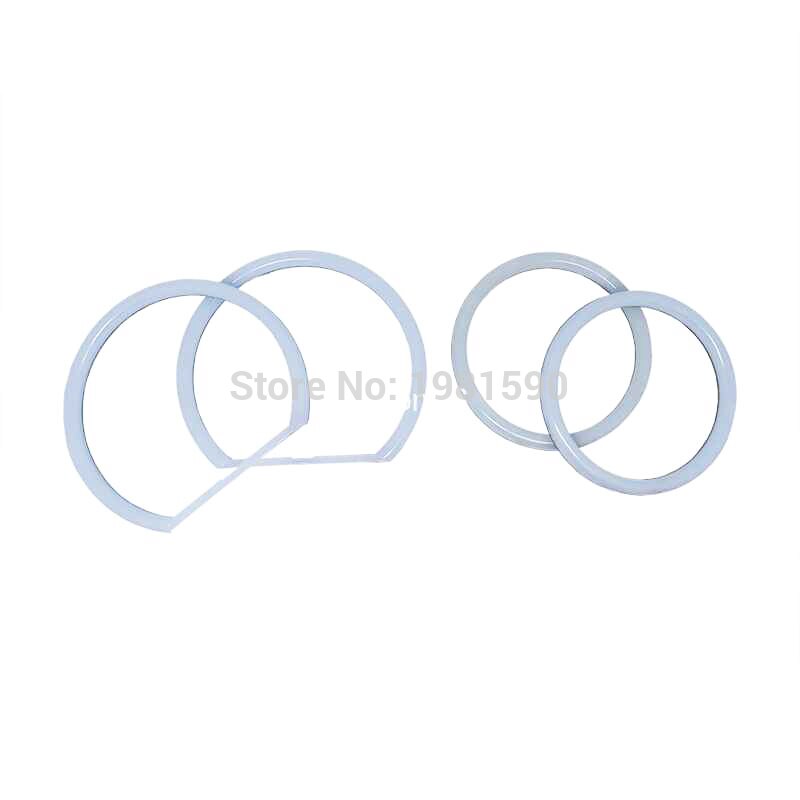 Biała dioda doprowadziło SMD anioł oczy bawełniana lekka aureola pierścionki dla BMW E90 3seria 2X(131mm + 106mm) reflektory samochodowe akcesoria robić lampa DRL