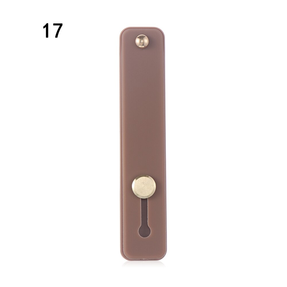 Candy Color Finger Ring Holder Silicon Phone Hand Band Holder For iPhone Wristband Strap Push Pull Grip Stand Bracket: 17