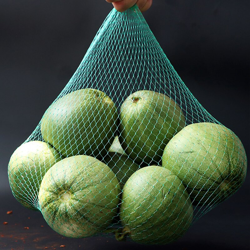 10Pcs Plastic Nylon Mesh Net Bags For Vegetable Fruit Egg Toys Food Storage Packaging Organizer Gardening Growth Mesh Bags