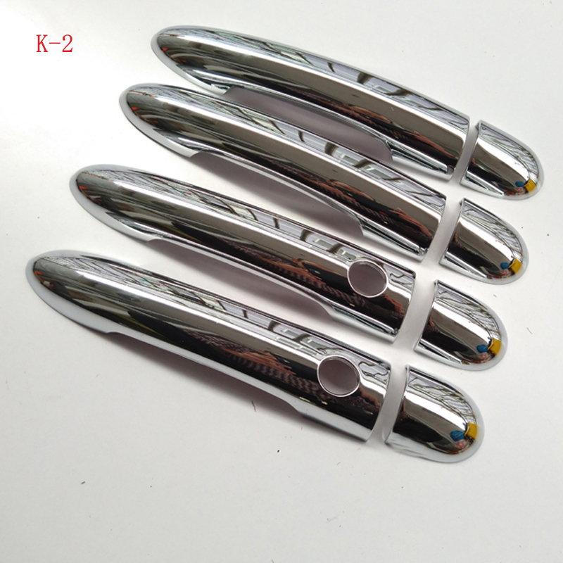 Cubierta de manija de puerta cromada Abs para Renault MODUS, accesorios de estilo de coche, 2004, 20005, 2006, 2007, , , , , , 8 Uds.: K-2