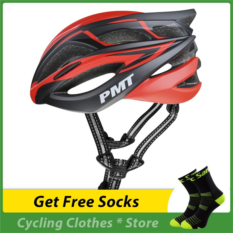 Santic PMT Cyclisme Casque De Sécurité Mat Noir Pour Hommes et Femmes Vélo Casque De Vélo De Route de Montagne monobloc Cyclisme Casque 6