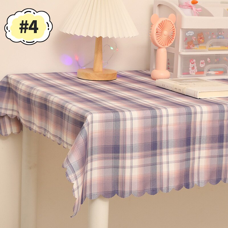 Mantel a cuadros para Mesa, tapete Rectangular para dormitorio, vestidor, escritorio, decoración De: Tablecloth S4 / L 100x145cm