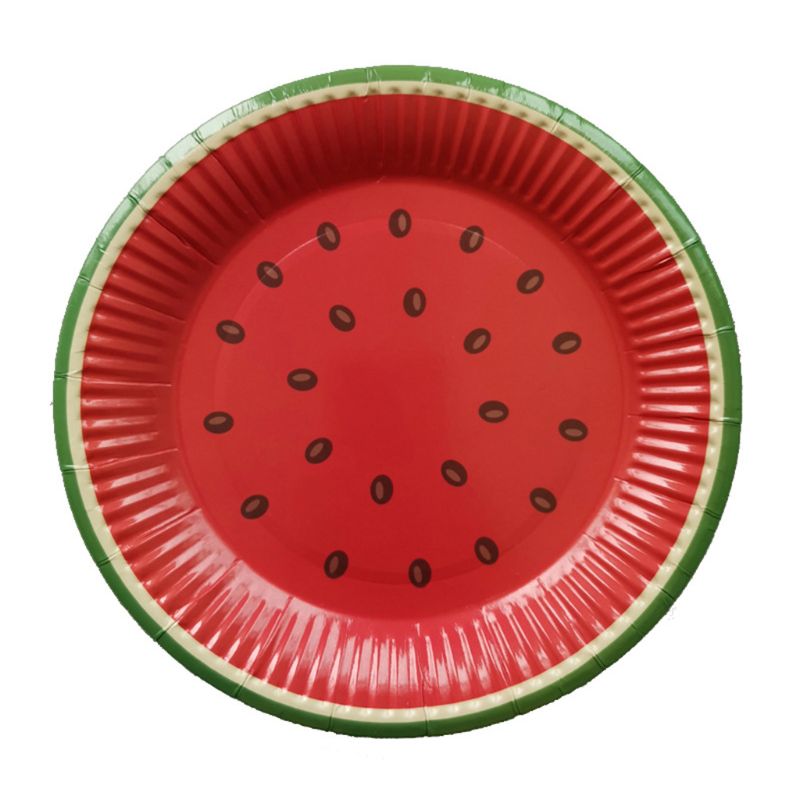 50pcs the cute disposable paper plates Christmas decorations tableware