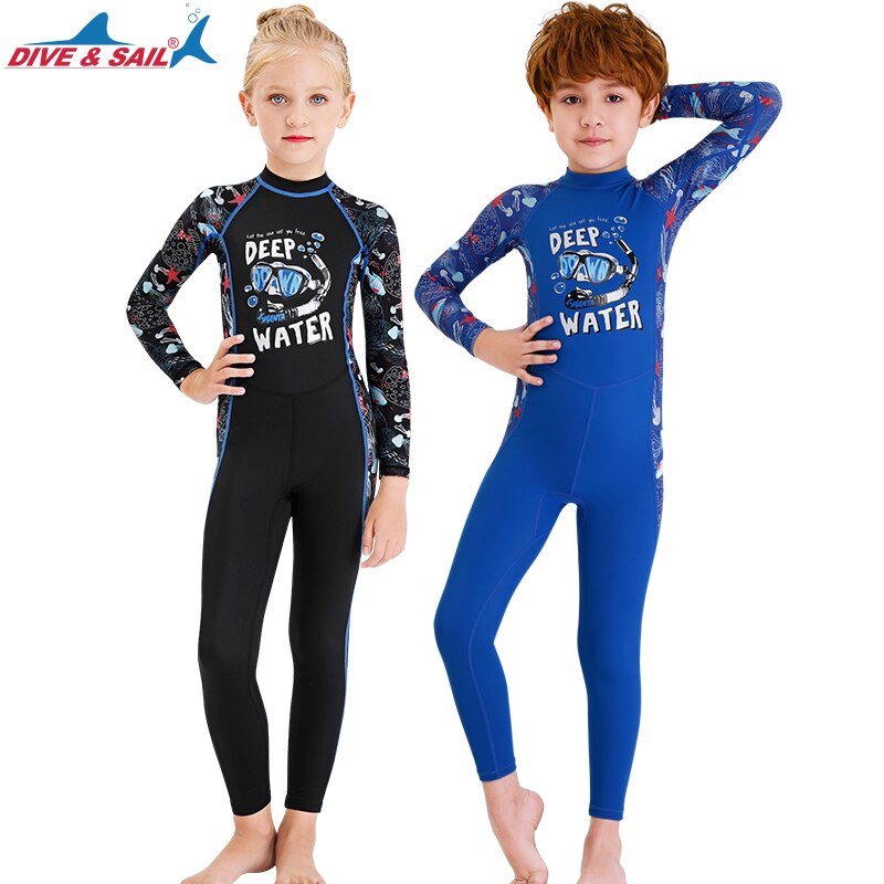 Kids Diving Wetsuit One-piece Child Youth Scuba Dive Suit Jumpsuit