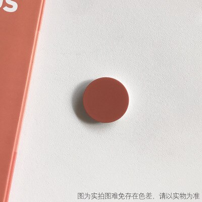 Universal Solid Color Round Airbag Bracket Expanding Stand Grip Mobile Phone Finger Holder For iPhone Samsung Huawei Support: Orange
