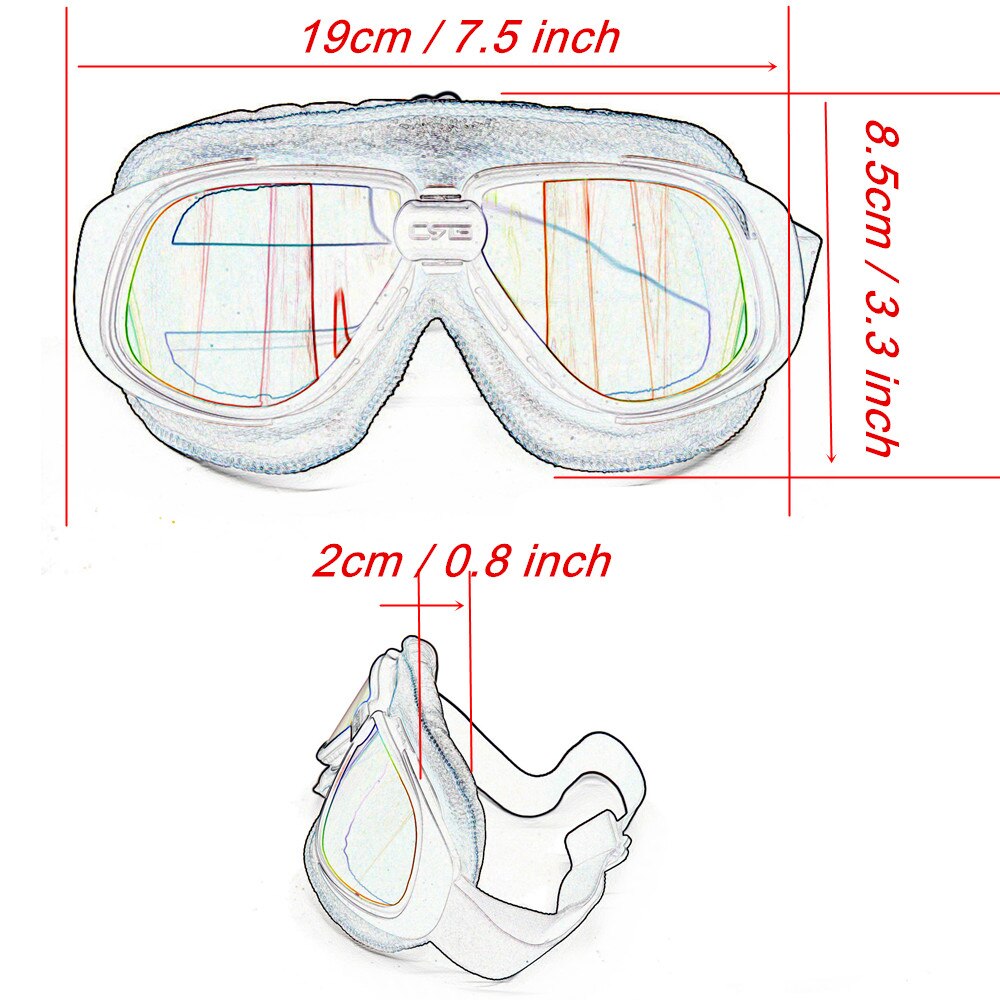 Casco de motocicleta Steampunk, gafas voladoras, piloto Vintage, gafas de motorista, protección UV