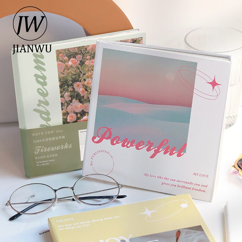 JIANWU Hardcover Square Notebook Simple journal notebook Students Daily Planning To Do List Journal School Supplies