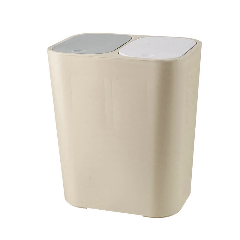 Kitchen Trash Can Double Cover Garbage Can Kitchen Refuse Classification Waste Bin For Bathroom Kitchen Rubbish Collection Box