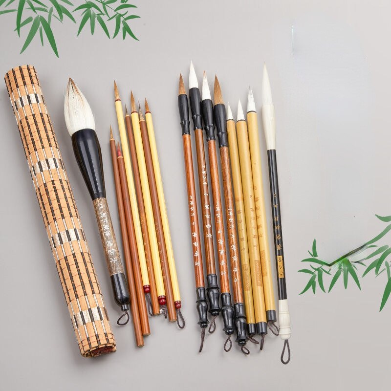 Chinese Painting Brush Pen Set 16pcs Chinese Painting Special Calligraphy Pen Tinta China Calligraphie Brush Pen
