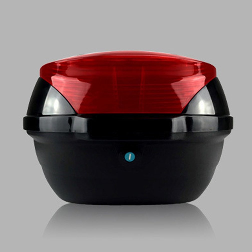 Large Capacity Tail Box Electric Scooter Trunk Motorcycle Top Hard Case Helmet Storage Case Luggage Case With Reflective Lamp