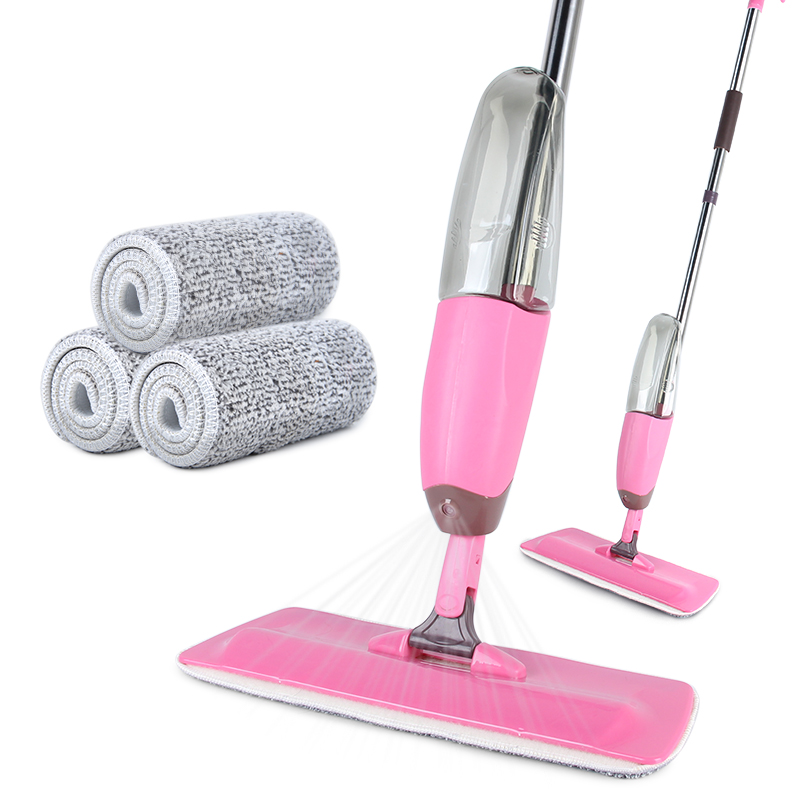 Spray Mop For Floor Clean Window Cleaner 360 Rotating Wooden Ceramic Tile Flat Mops For Home Cleaning Household Microfiber Pad