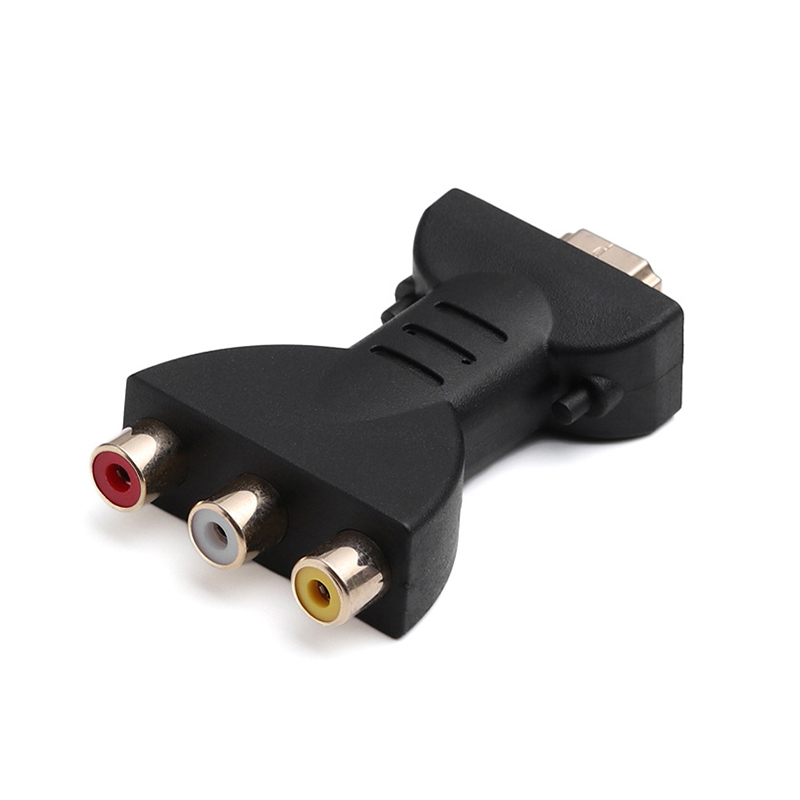 Vga a Hdmi componentes de la computadora Mini sonido AV Digital Cables señal HDMI a 3 RCA cobre conversor plástico Video: Default Title