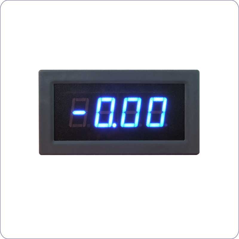 DC200uA DC Micro Ampèremeter Current Meter DC Ampèremeter LED Digitale Amperemeter Rood Blauw Voeding DC5V 12 V 24 V huidige Monitor: Blue / Power supply DC5V