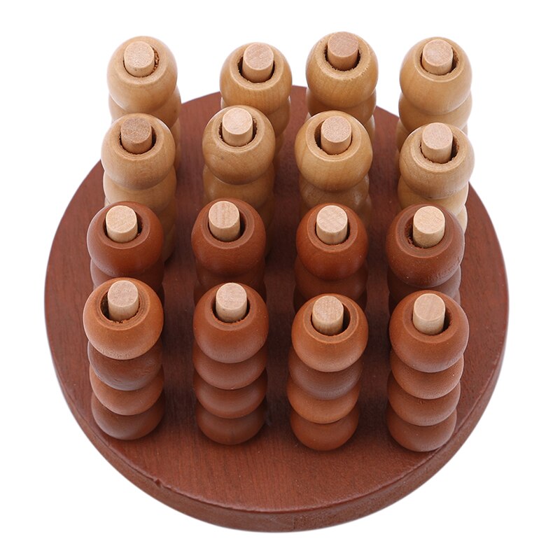 Creatieve 3D Houten Bordspel Voor 2 Spelers Classic Iq Houten Puzzel Brain Teaser Spel Educatief Speelgoed Voor Kinderen/volwassenen
