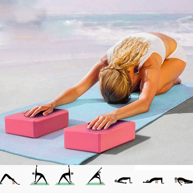Ensemble de blocs de yoga, ceinture de fitness eva pilates, ceinture d'étirement, équipement de fitness pour l'entraînement
