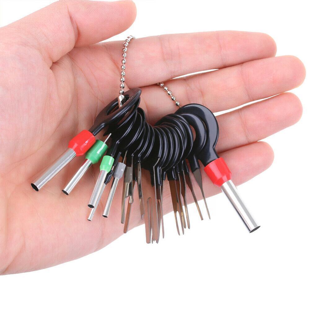 Car Terminal Removal Electrical Wiring Crimp Connector Repair Hand Terminal Car Extractor Kit Tools Pin Repair Automobiles N9V3